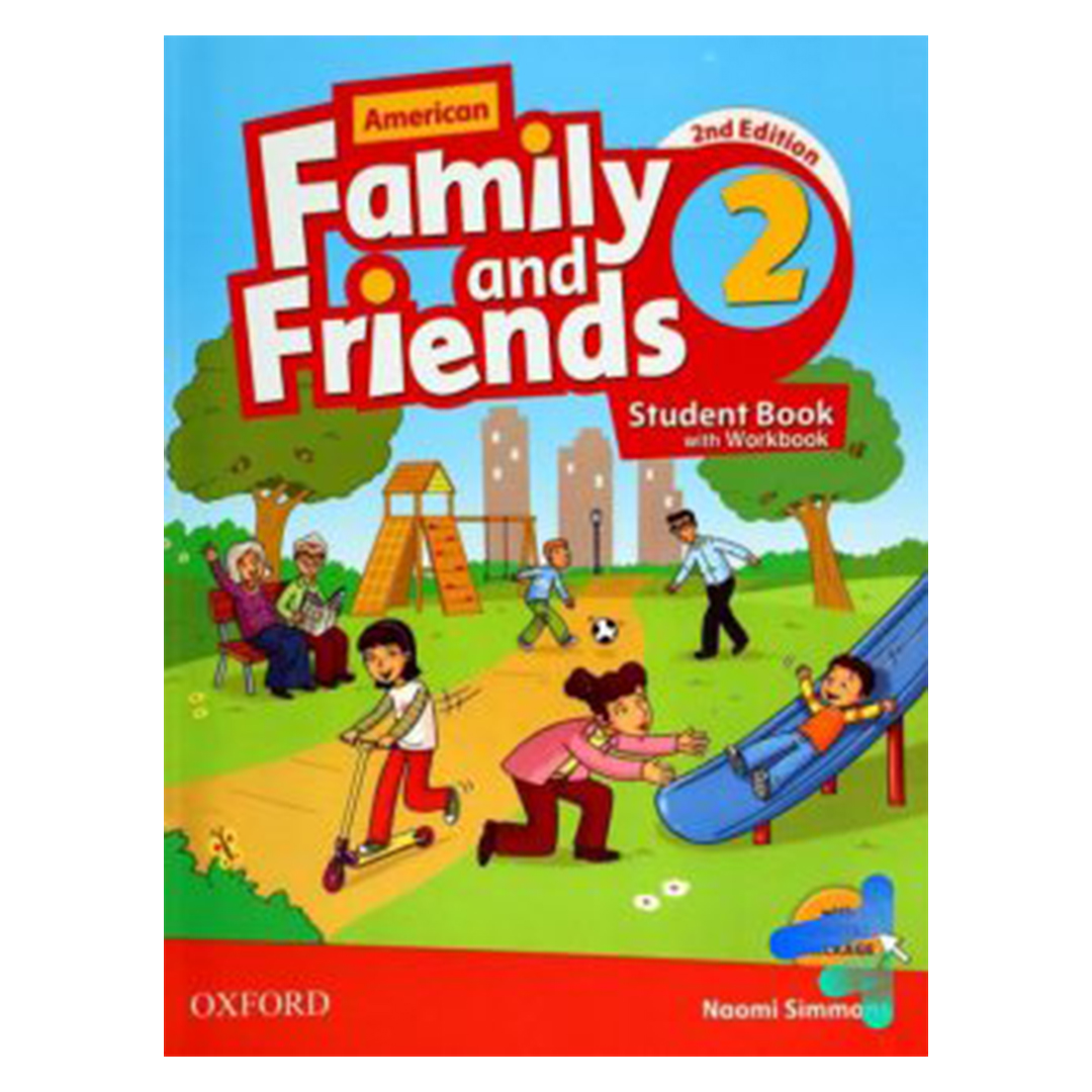 جلد کتاب کتاب زبان فمیلی اند فرندز 2 امریکن American Family and Friends ویرایش دوم