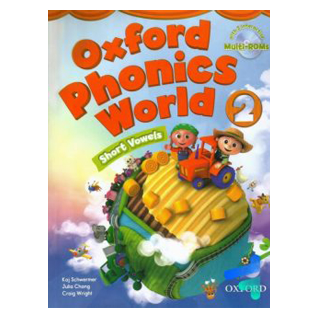 جلد کتاب کتاب زبان آکسفورد فونیکس ورلد Oxford Phonics World 2 Short Vowels