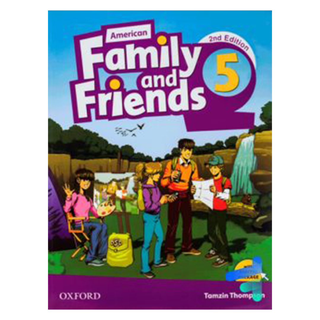 جلد کتاب کتاب زبان فمیلی اند فرندز 5 امریکن American Family and Friends ویرایش دوم
