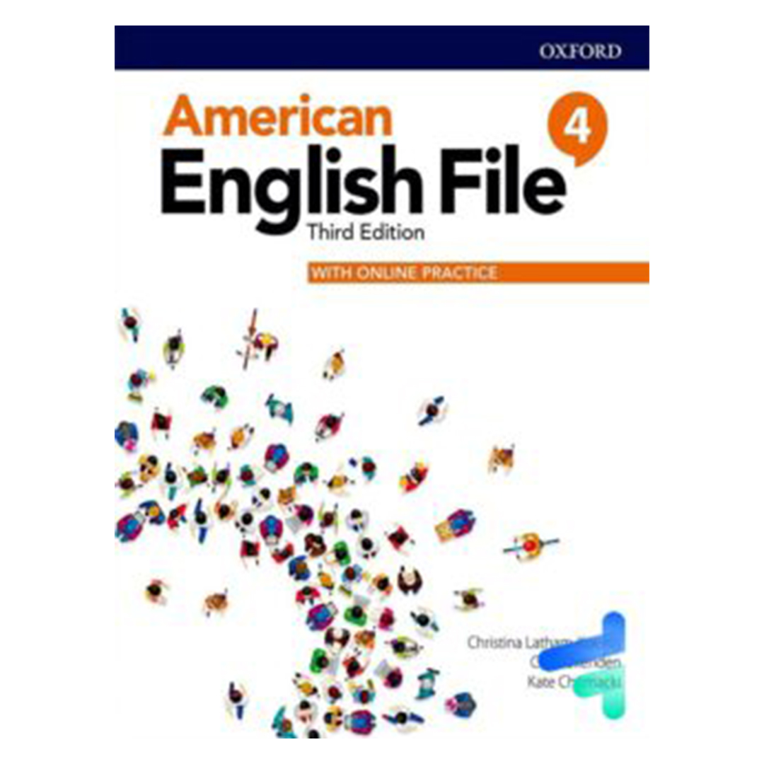جلد کتاب کتاب زبان American English File امریکن انگلیش فایل 4