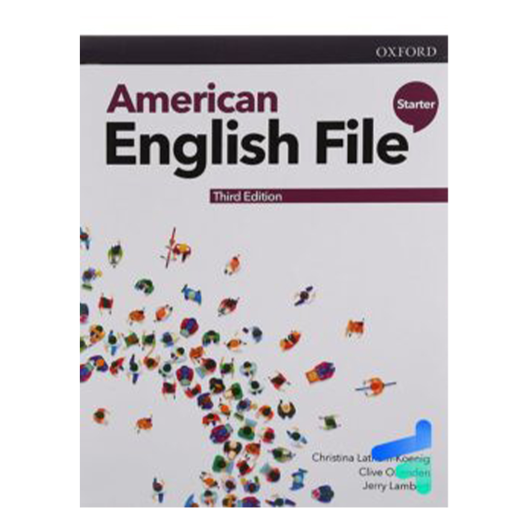 جلد کتاب کتاب زبان American English File Starter امریکن انگلیش فایل استارتر