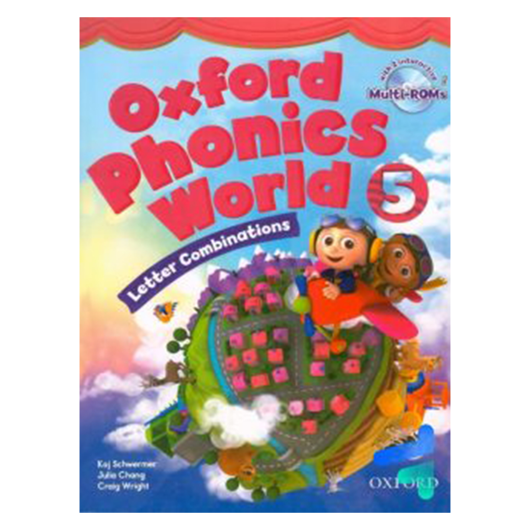جلد کتاب کتاب زبان آکسفورد فونیکس ورلد Oxford Phonics World 5 Letter Combinations