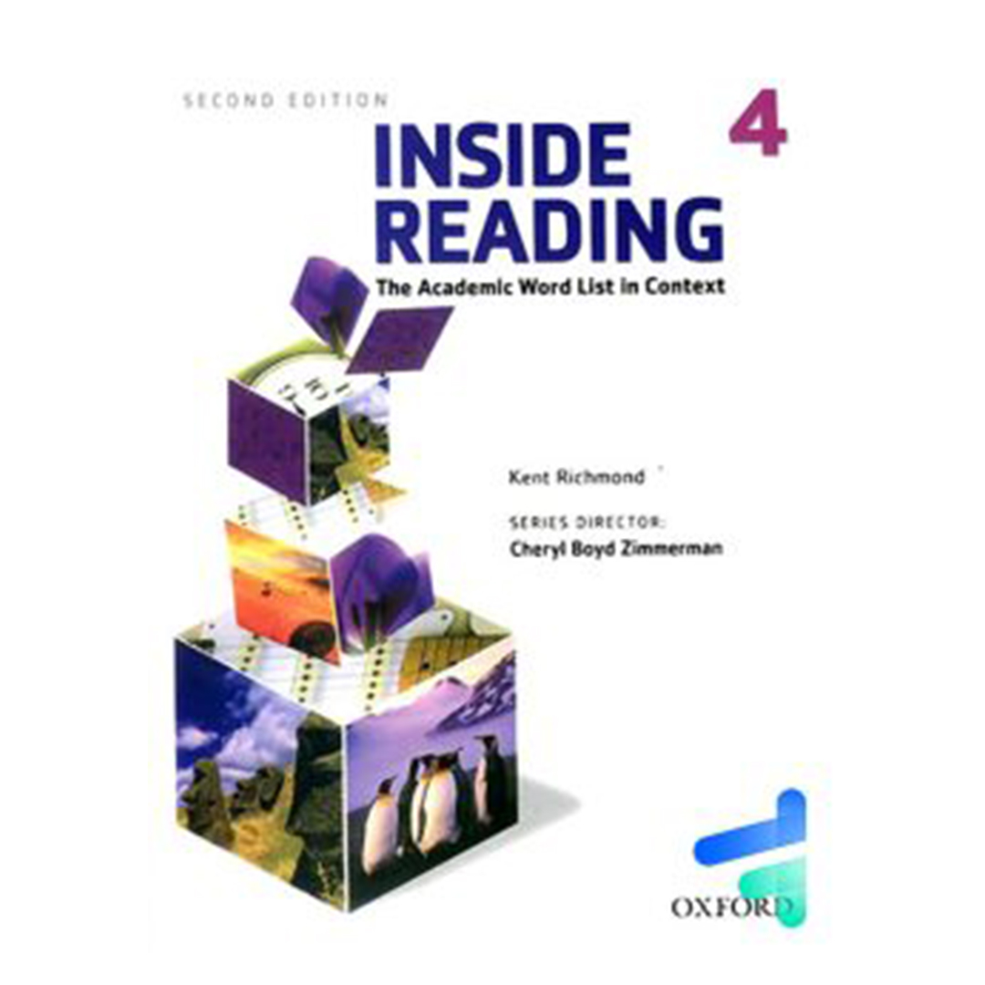 جلد کتاب کتاب زبان اینساید ریدینگ inside reading 4